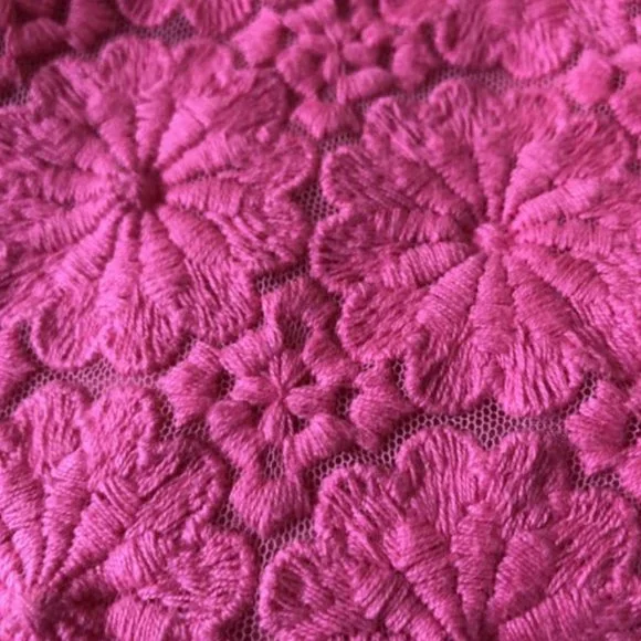 Lily Pulitzer Pink Lace and Stitched Flower Cocktail Dress - Picture 5 of 8